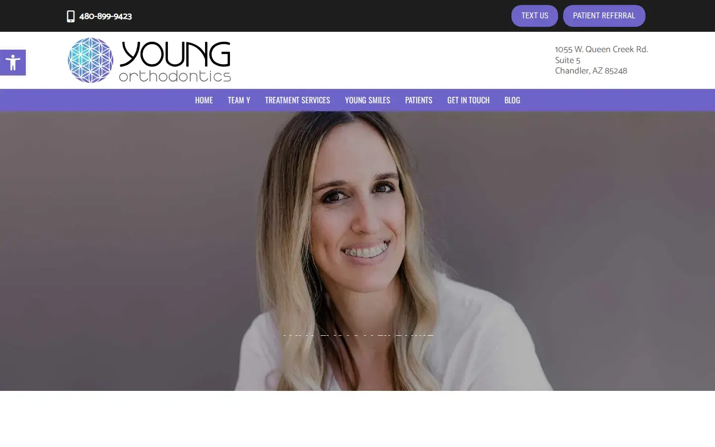 Homepage preview of Young Orthodontics