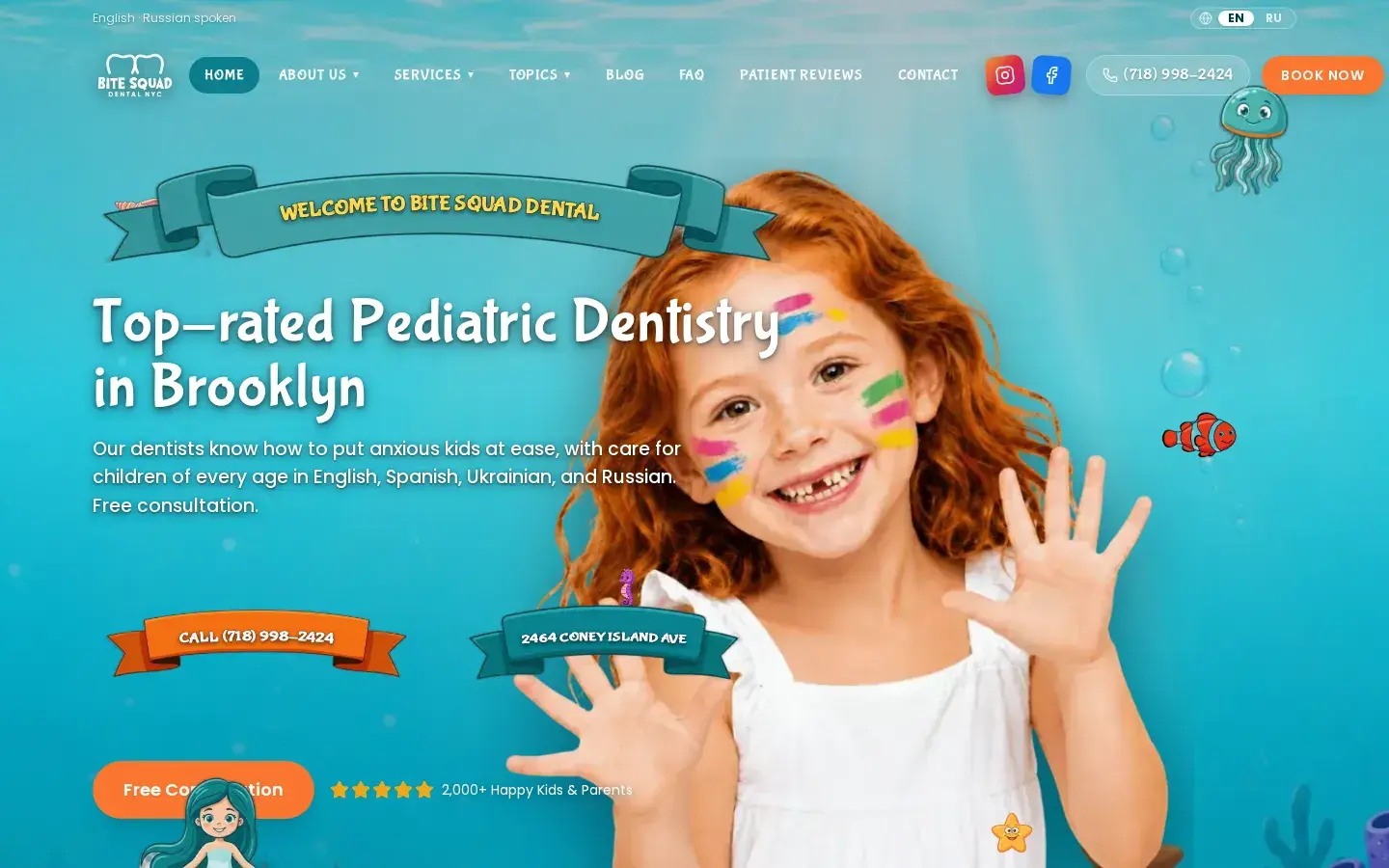 Homepage preview of Yury Slepak DDS - Pediatric Dental