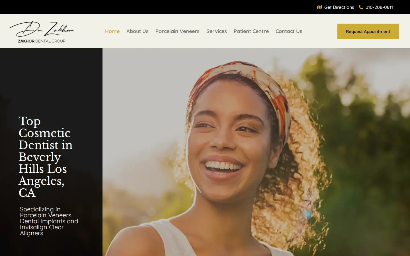 Homepage preview of Zakhor Dental Group - Los Angeles Top Cosmetic Dentist