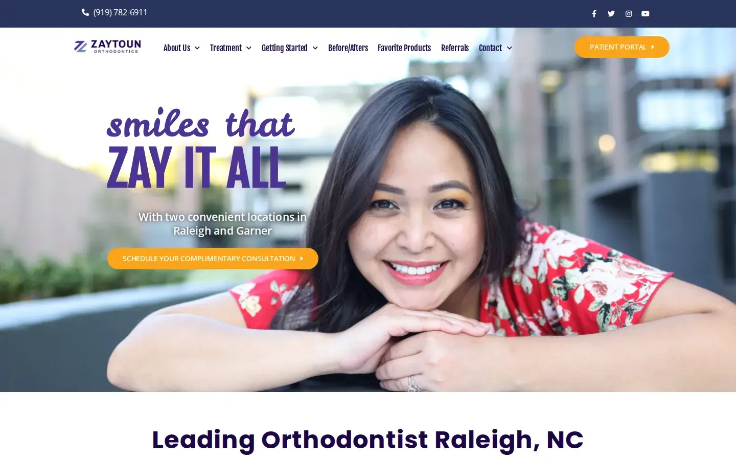 Homepage preview of Zaytoun Orthodontics