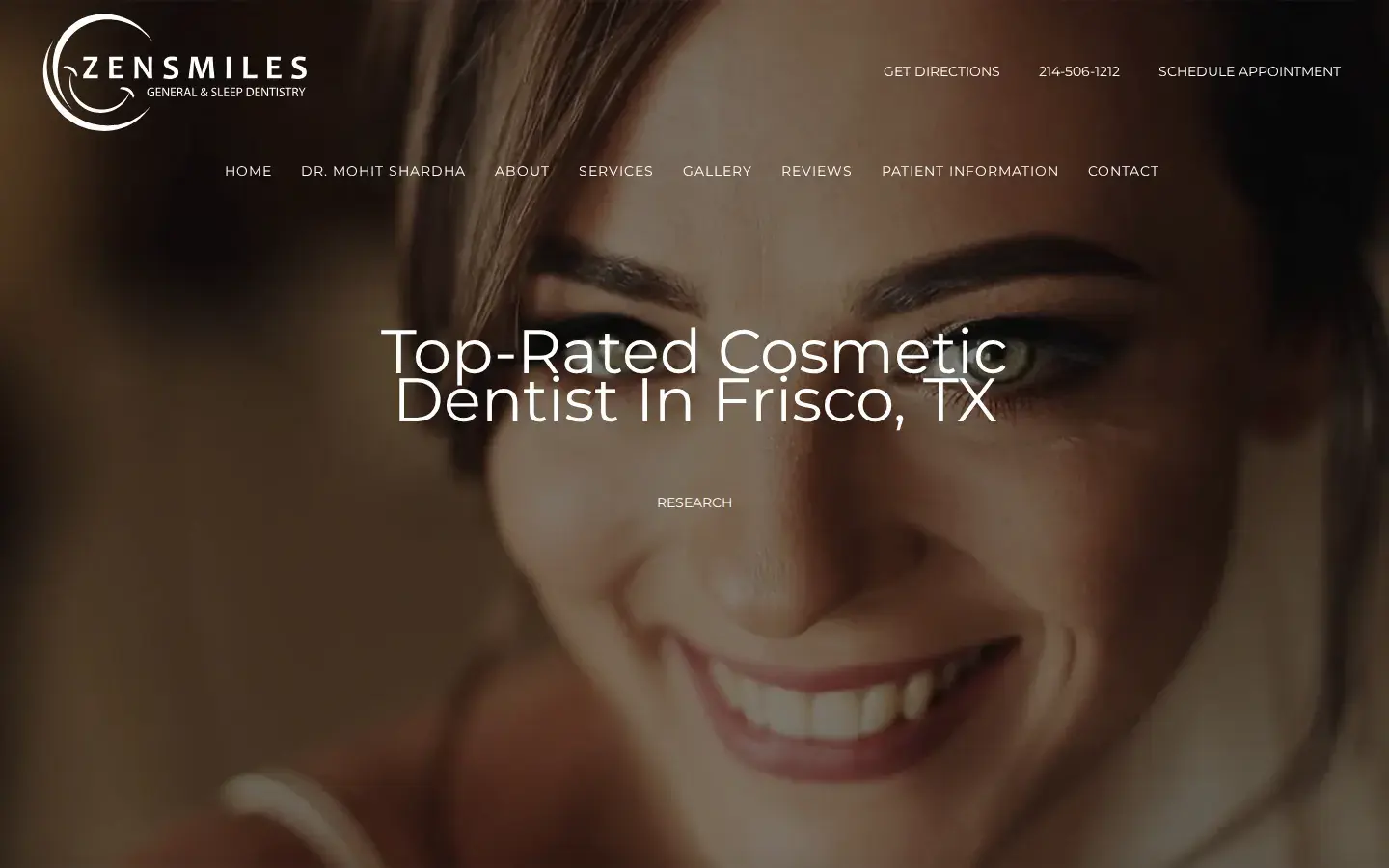 Homepage preview of Zensmiles: General & Sleep Dentistry