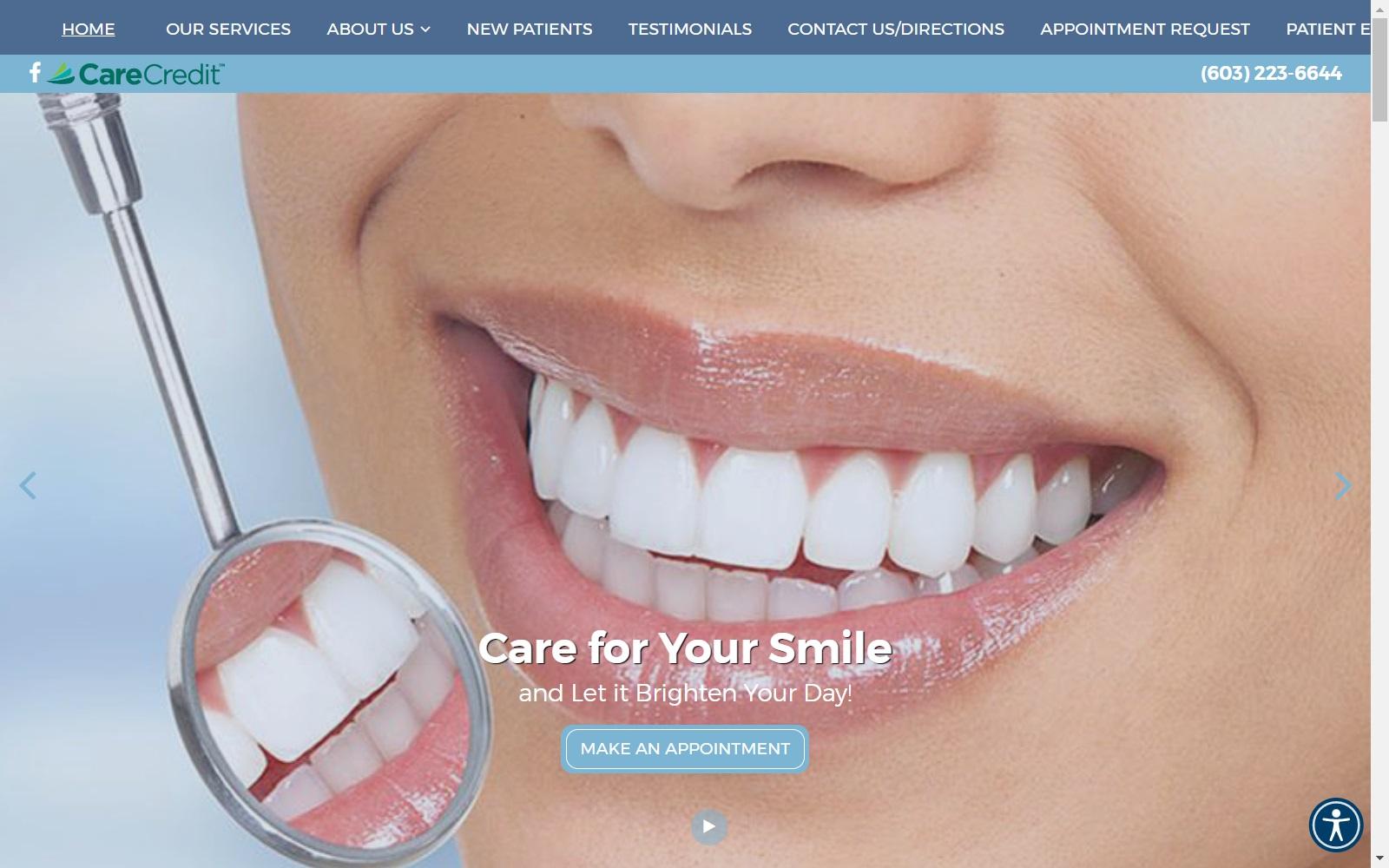 Cosmetic dentistry smile consultation