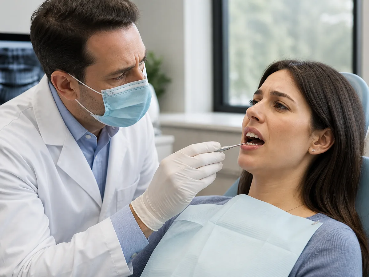 Patient comparing a mail-order aligner ad with a written clinical treatment estimate