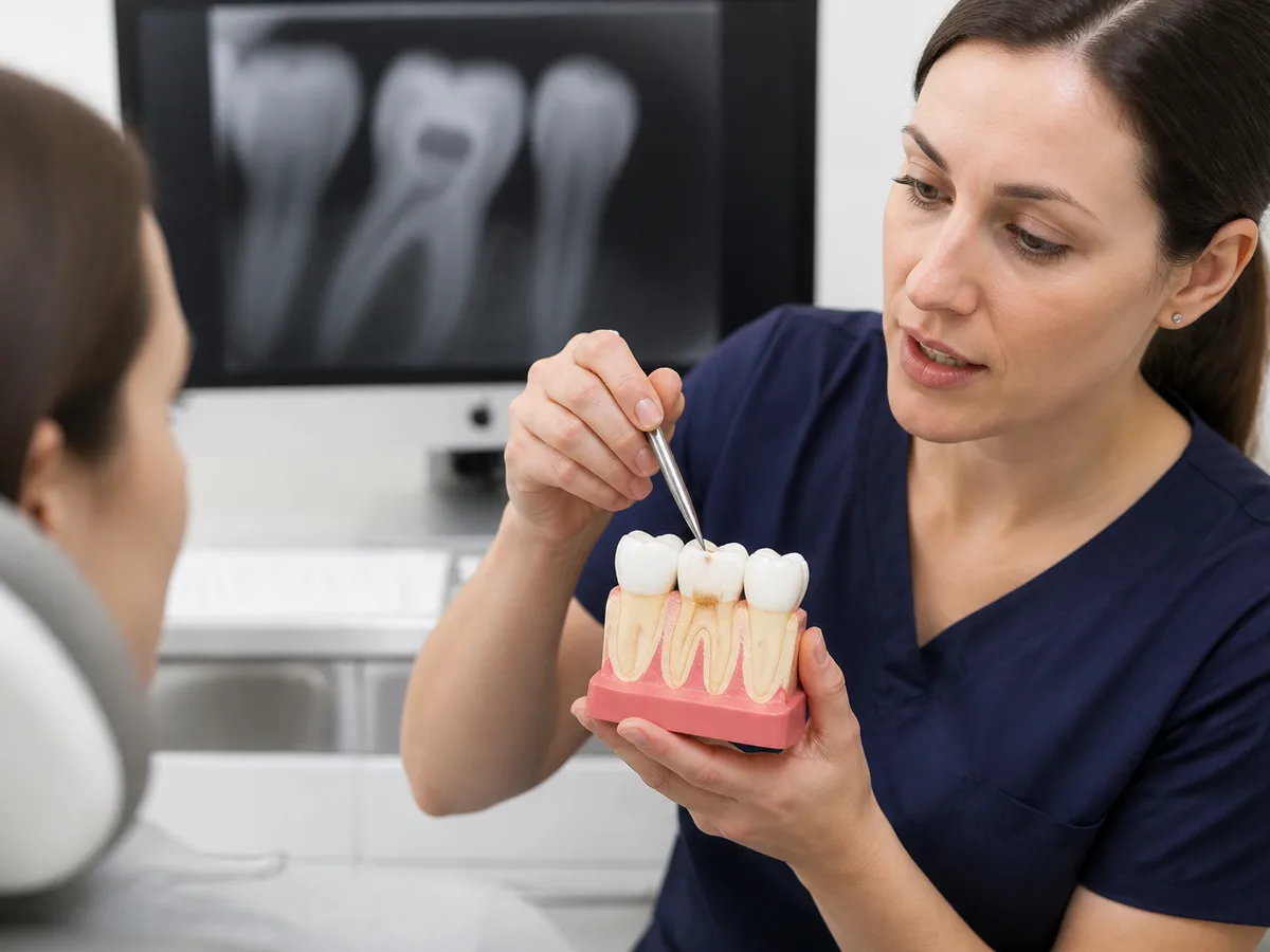 Fluoride toothpaste and water bottle as part of an early decay remineralization routine