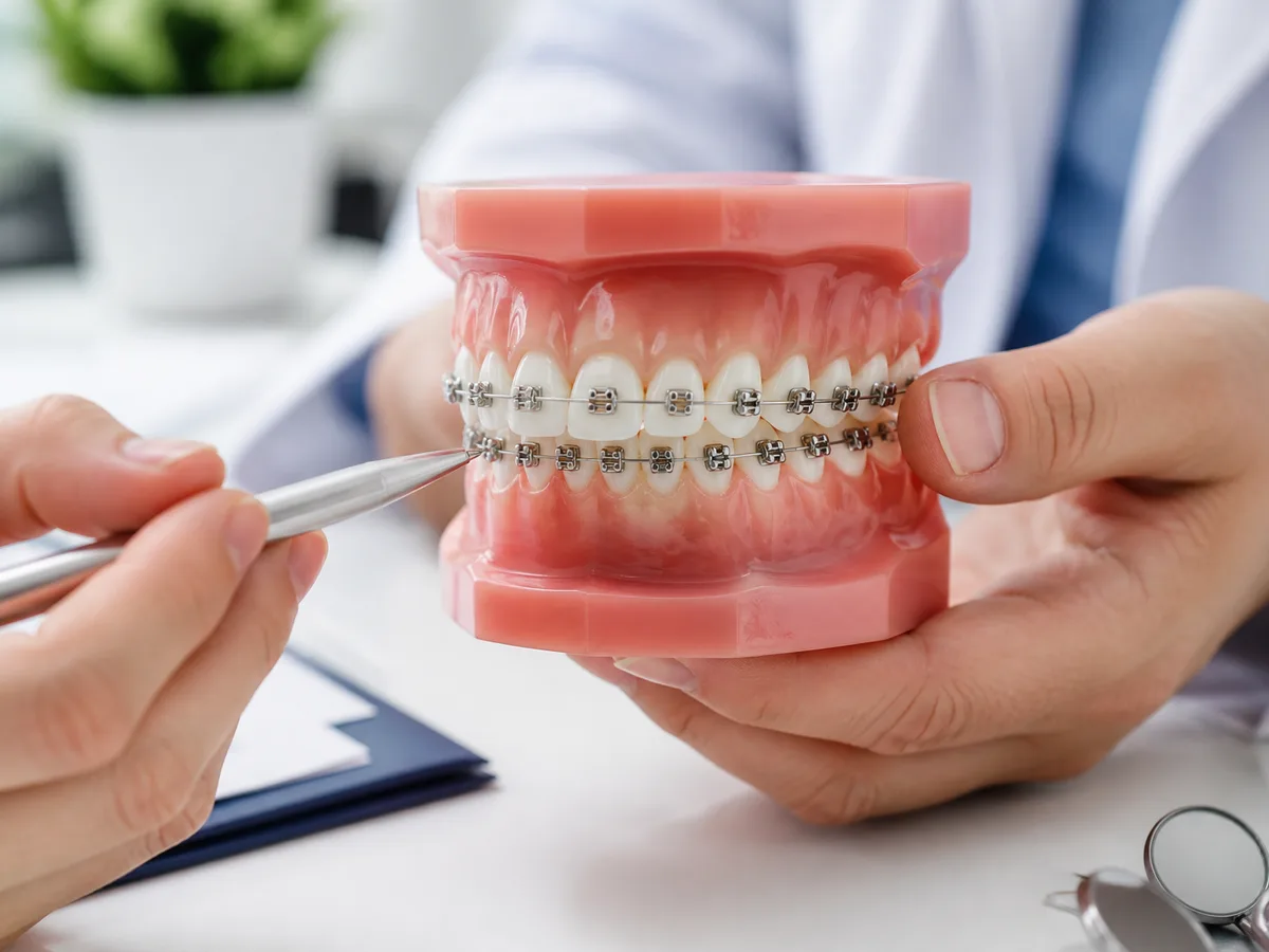 Teen orthodontic patient asking about insurance waiting periods before braces placement