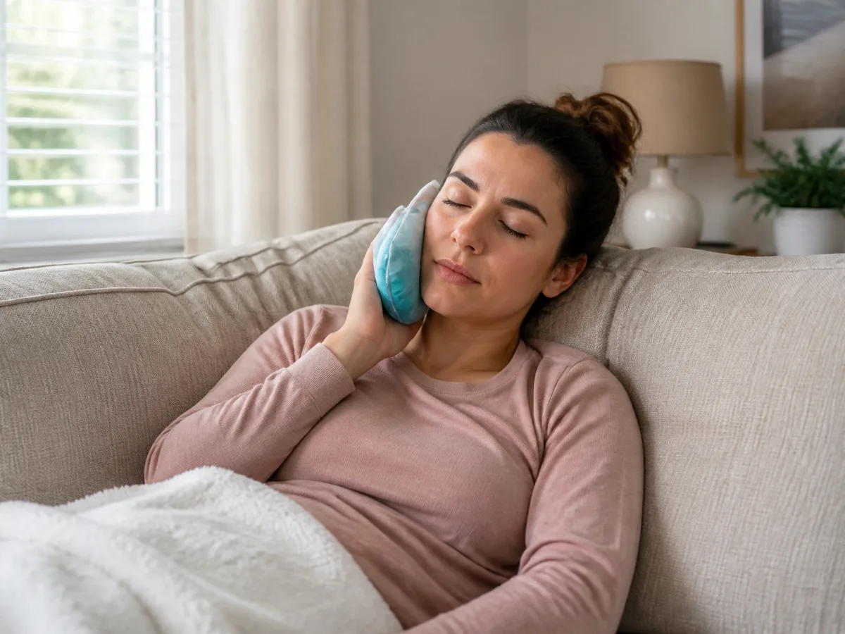 Pill organizer and clock showing scheduled pain medicine timing after oral surgery