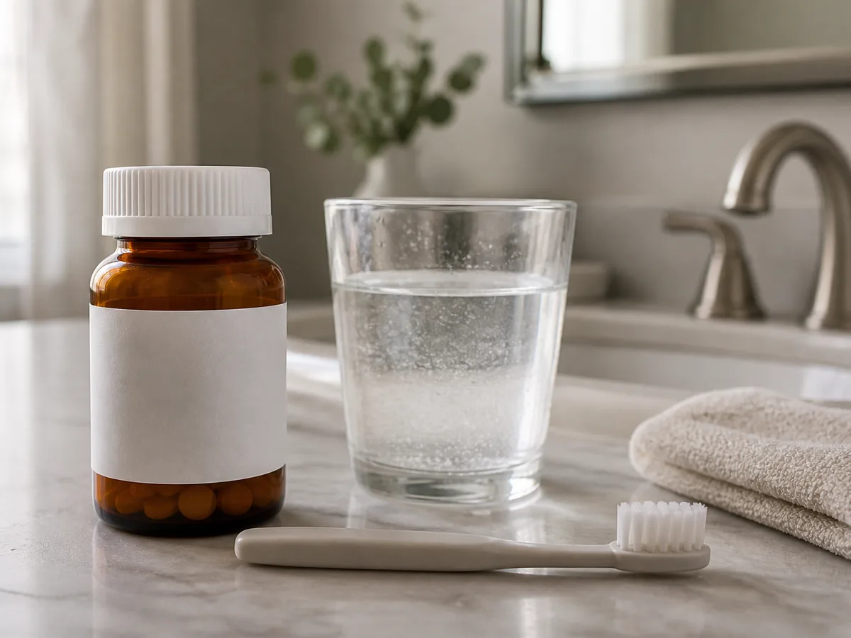 Dentist testing cold sensitivity to locate the cause of a toothache