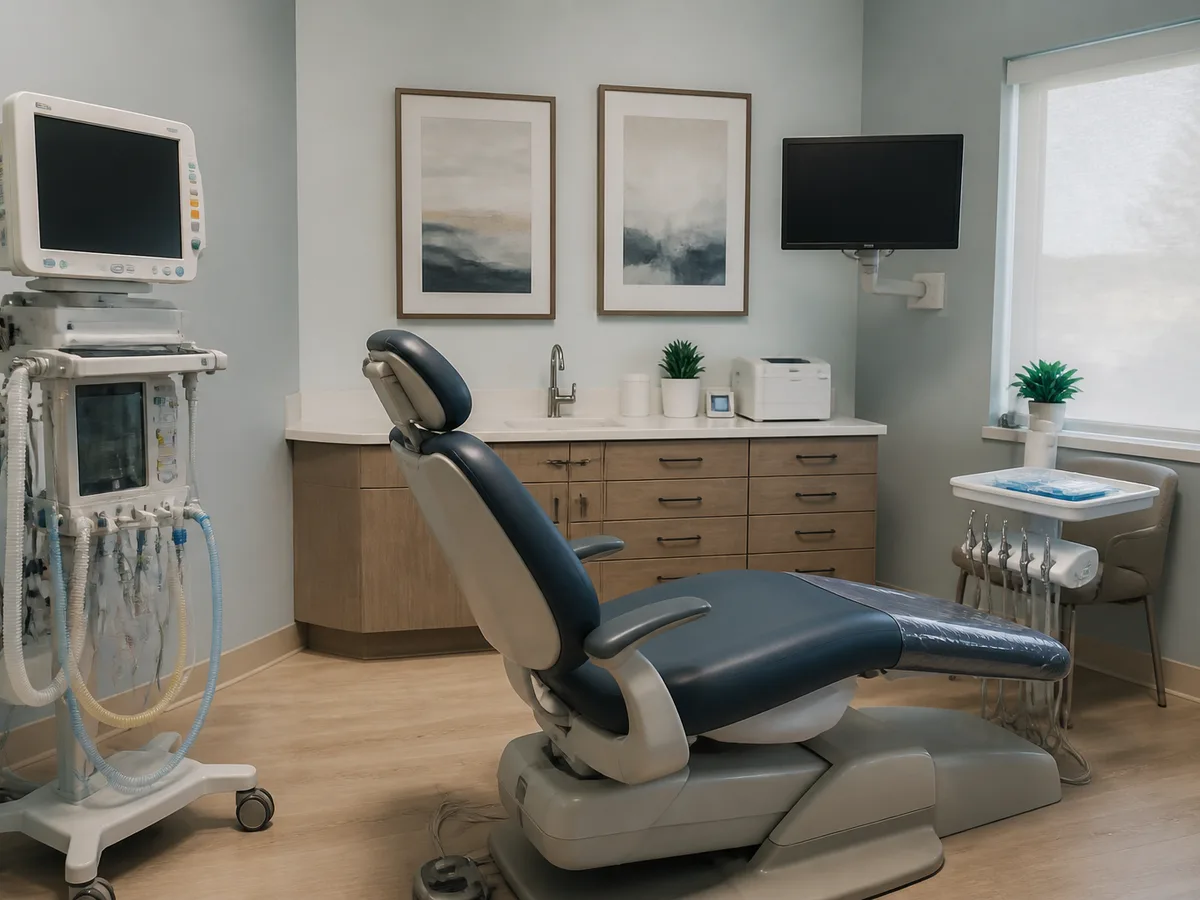 Patient reviewing sedation consent and escort requirements before wisdom teeth surgery