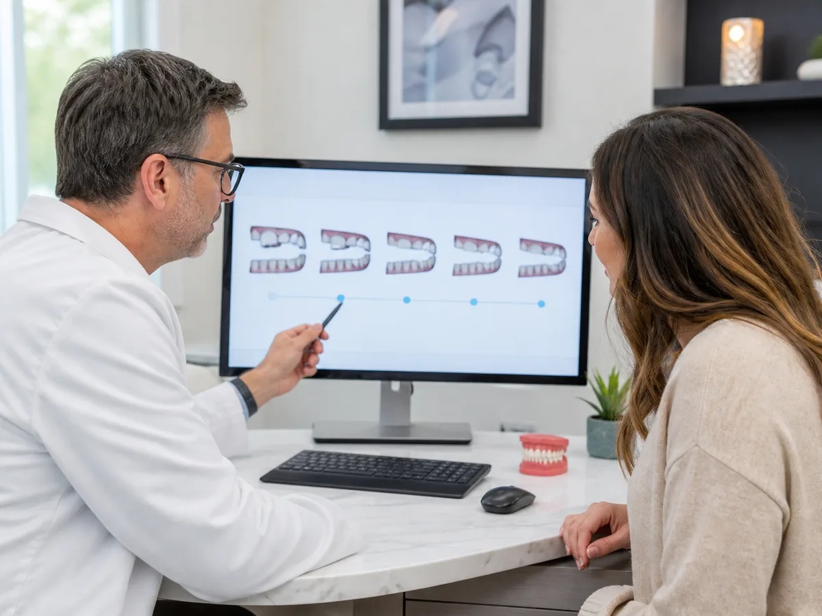Intraoral scanner capturing teeth mid-treatment for aligner refinements