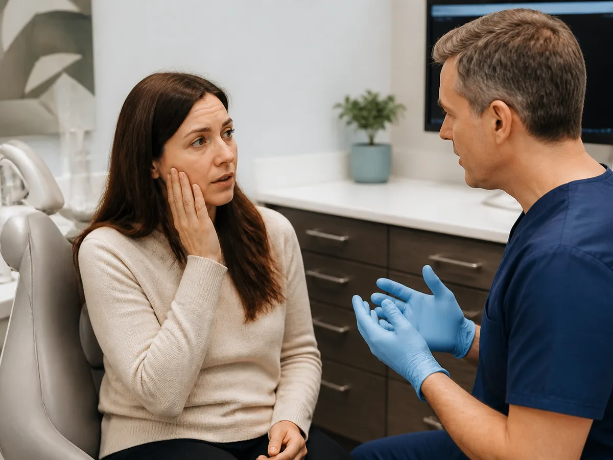 Medicated dressing supplies prepared for dry socket treatment in a dental operatory