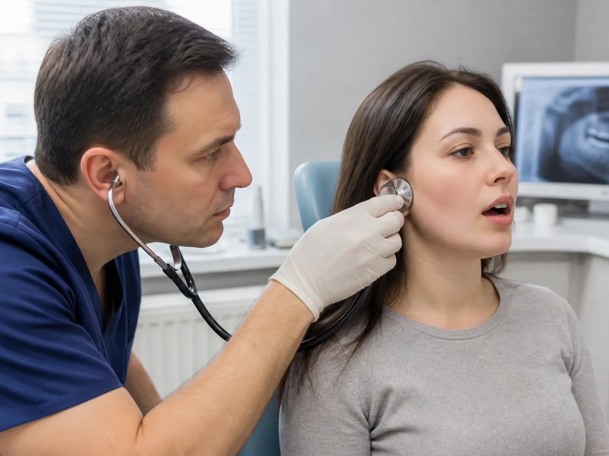 Measuring comfortable jaw opening with fingertips as a home function check