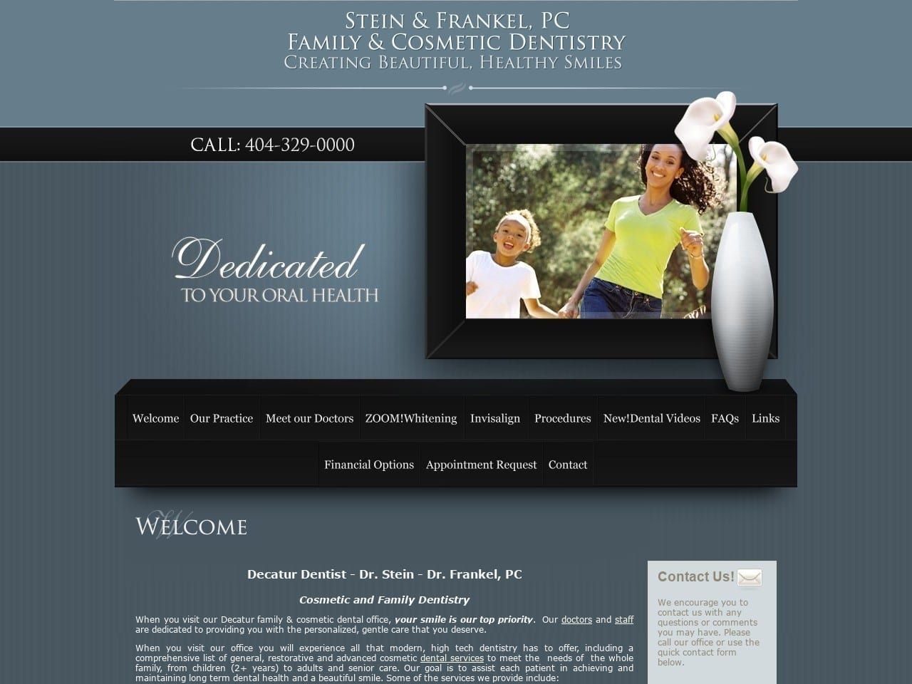 Family Dentist Website Screenshot from 2thdocs.com
