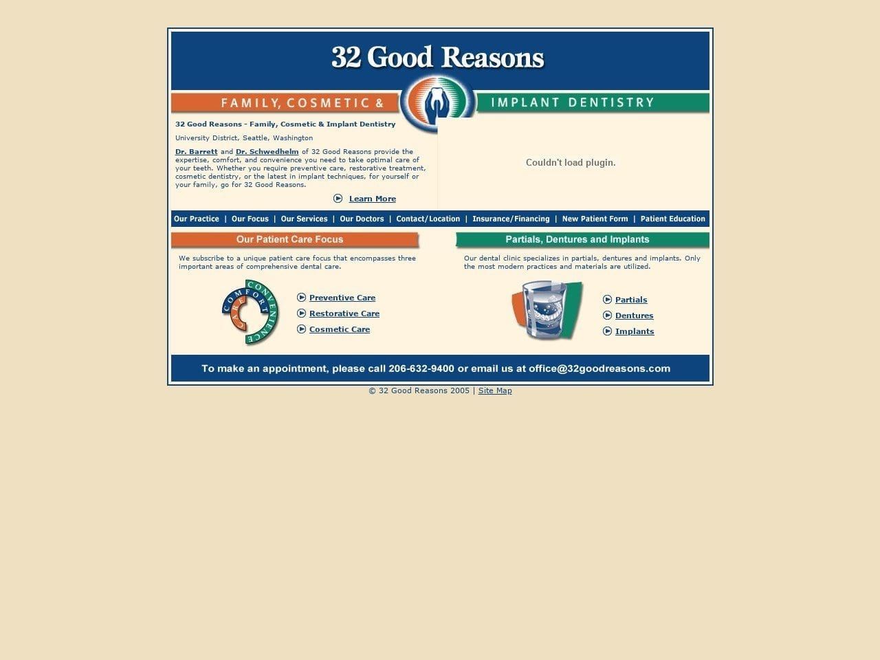 32 Good Reasons Website Screenshot from 32goodreasons.com