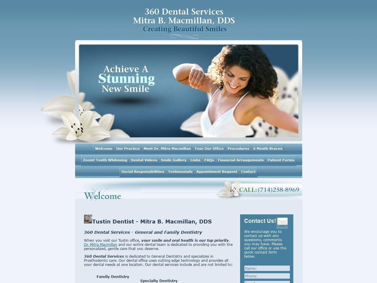 360 Dental Website Screenshot from 360dentalservices.com