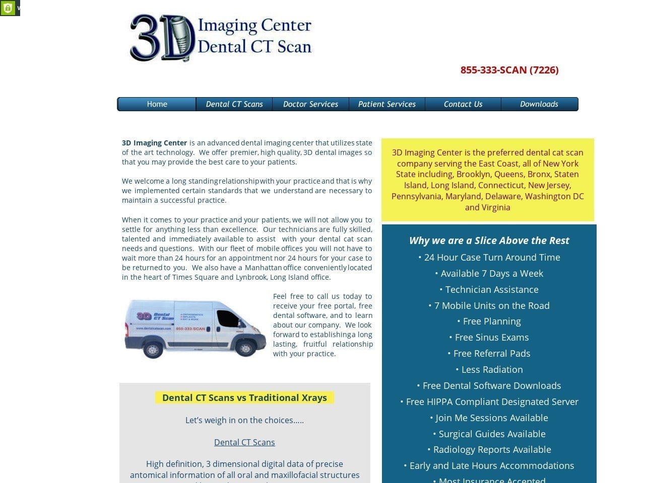 3D Imaging Inc Website Screenshot from 3dimagingcenter.com