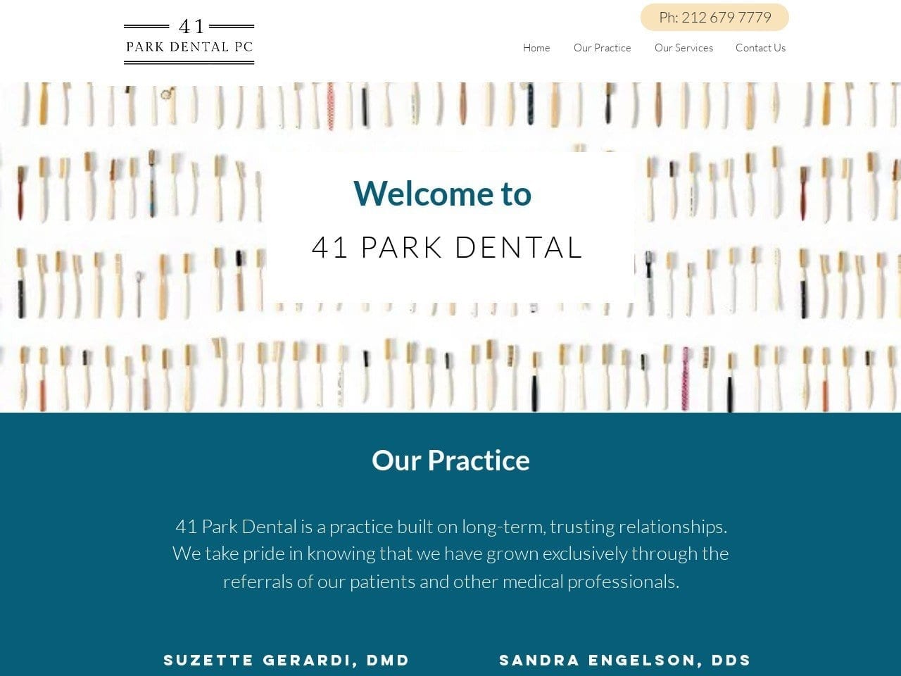 41 Park Dental Engelson Sandra DDS Website Screenshot from 41parkdental.com