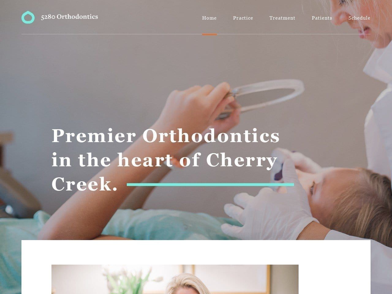 5280 Orthodontics Website Screenshot from 5280braces.com
