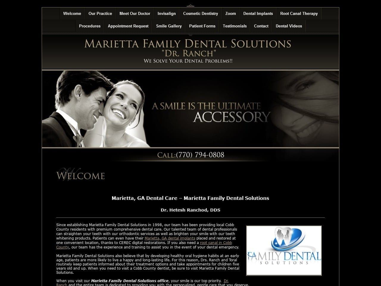 770 Website Screenshot from 770-dentist.com