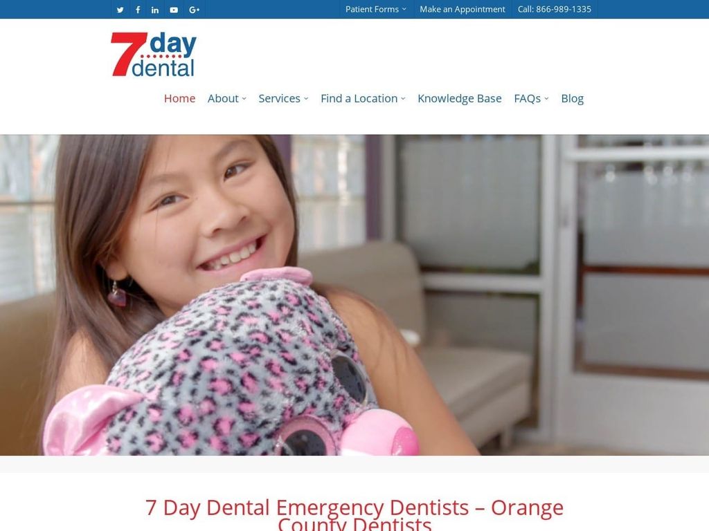 Seven Days Dental Chung Christine DDS Website Screenshot from 7daydental.com