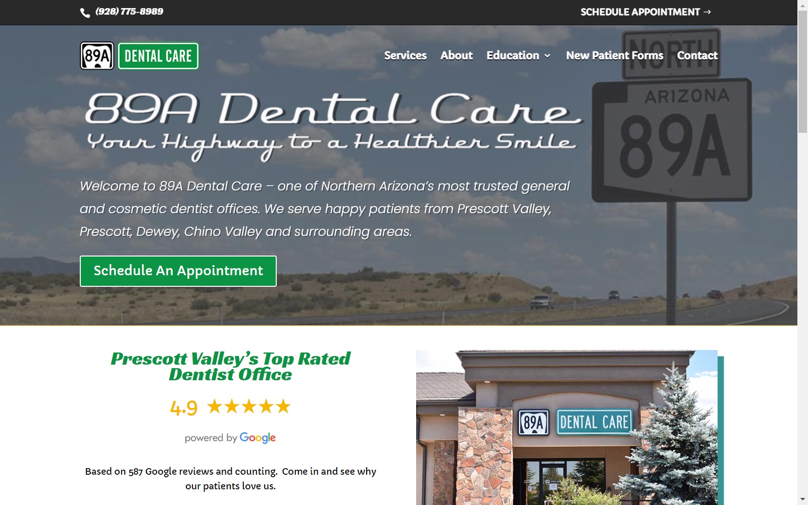 89adentalcare.com screenshot