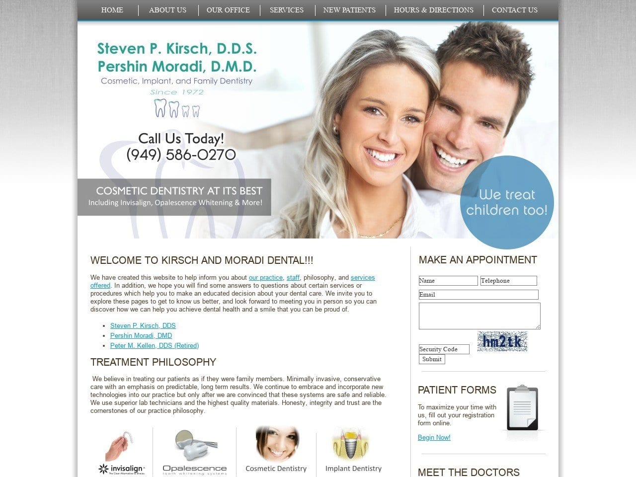 Jones Kellen & Kirsch Website Screenshot from 92630dental.com