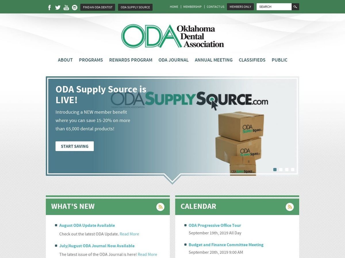 Okda Website Screenshot from OKDA.org