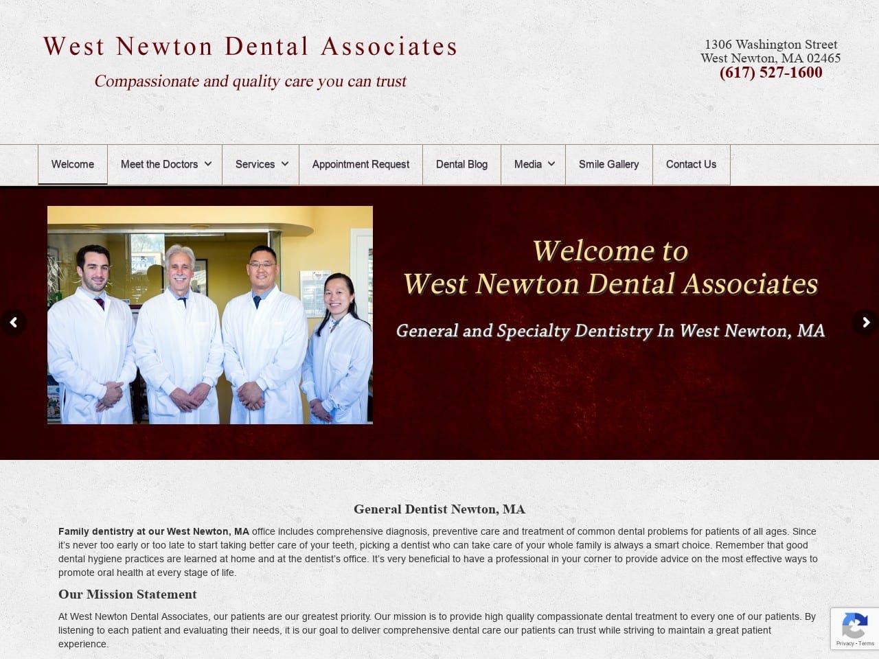 Westnewton Dental Website Screenshot from WESTNEWTONDENTAL.COM