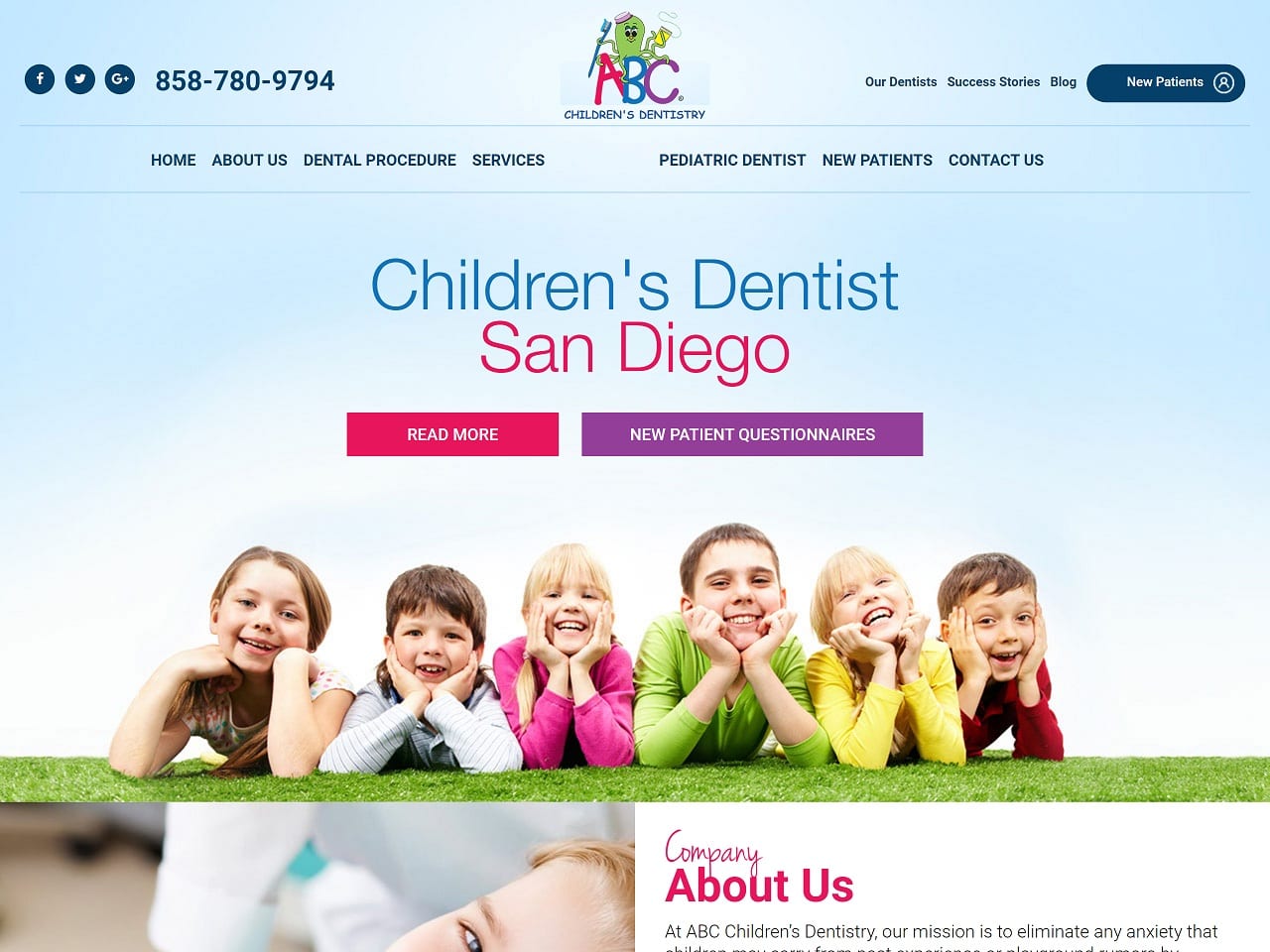 abcchildrensdentistry.com screenshot1