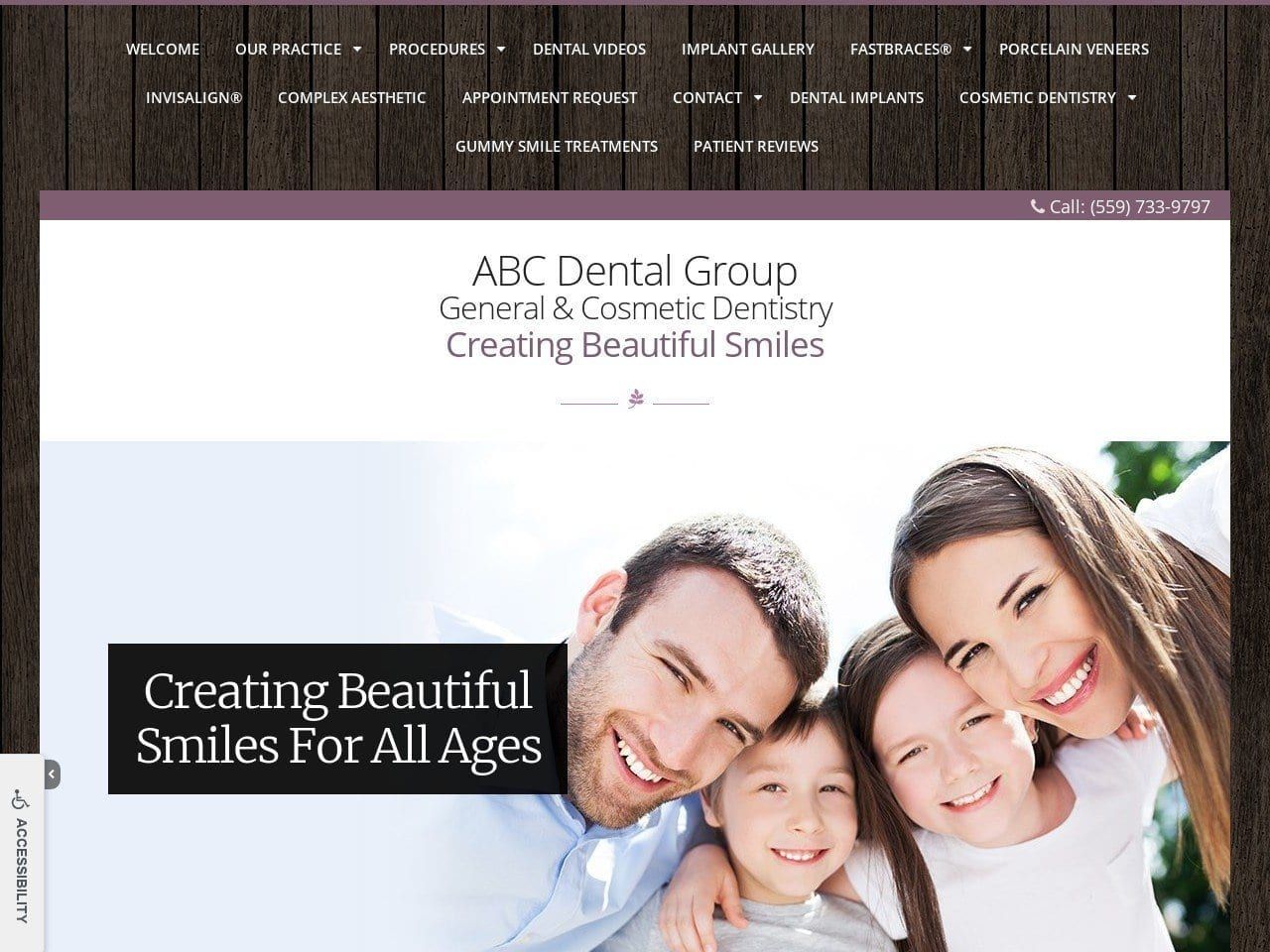 ABC Dental Website Screenshot from abcdentalgroup.net