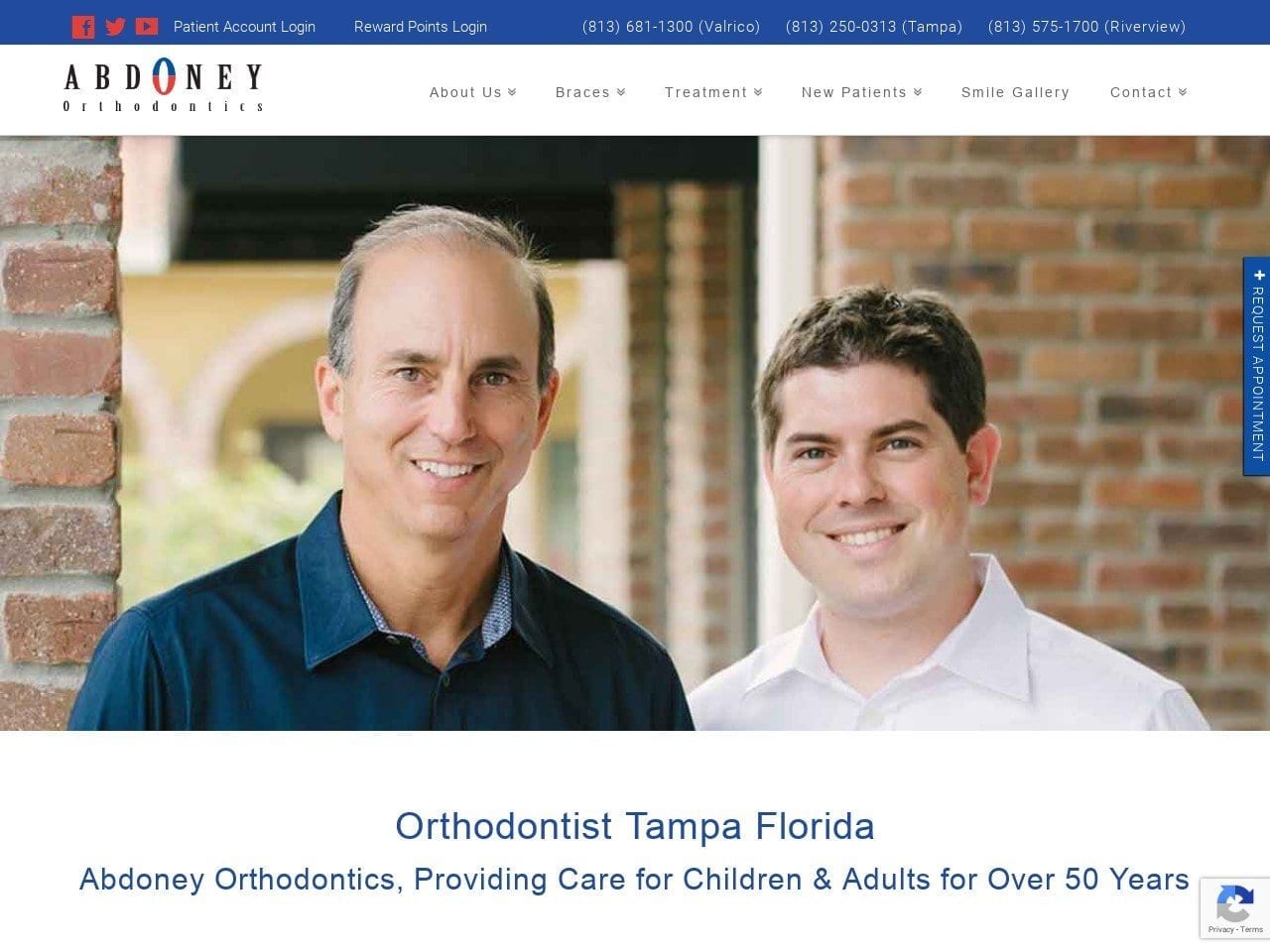 Abdoney Orthodontics Website Screenshot from abdoneyortho.com