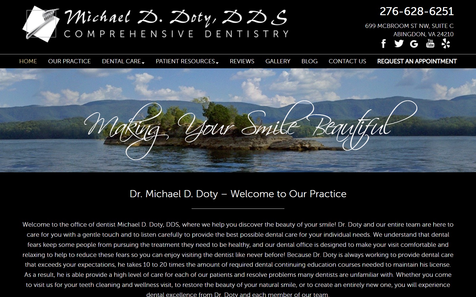 abingdondentist.com screenshot