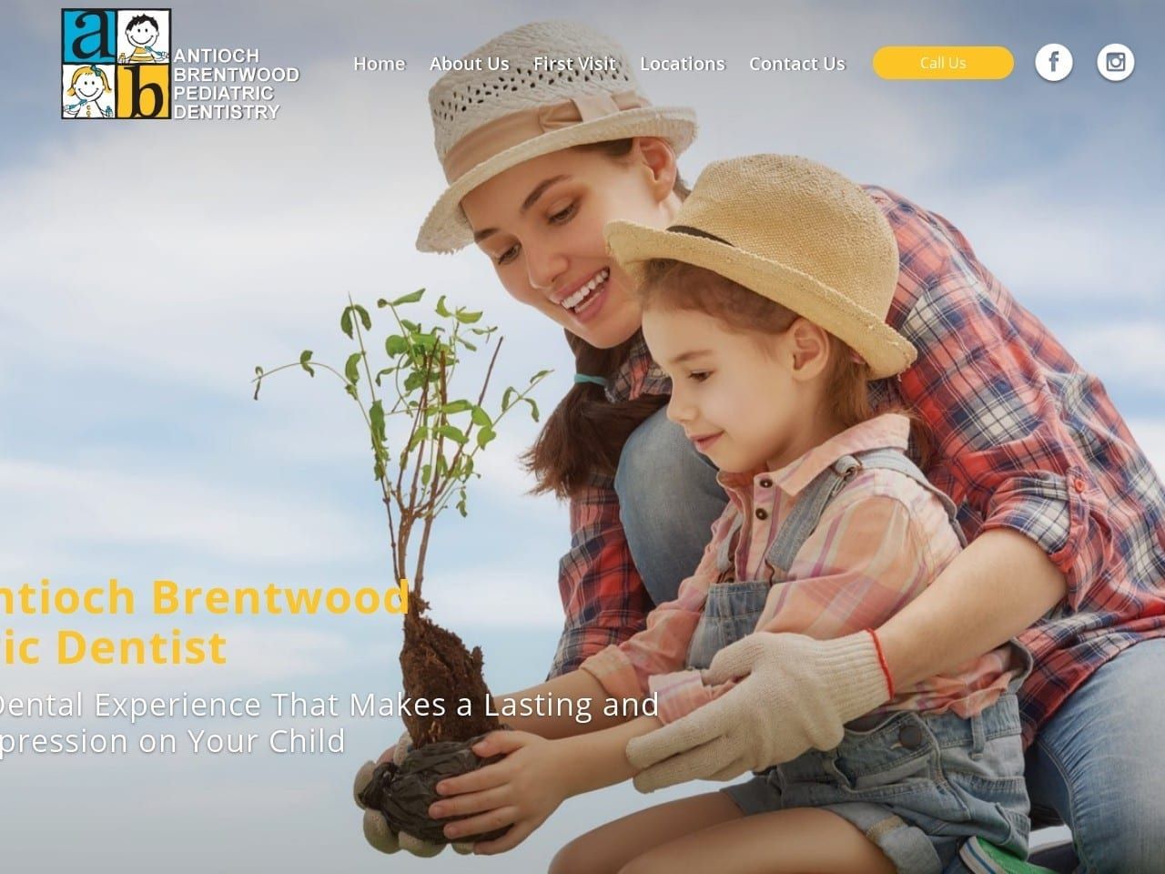 Antioch Brentwood Pediatric Website Screenshot from abkidsdent.com