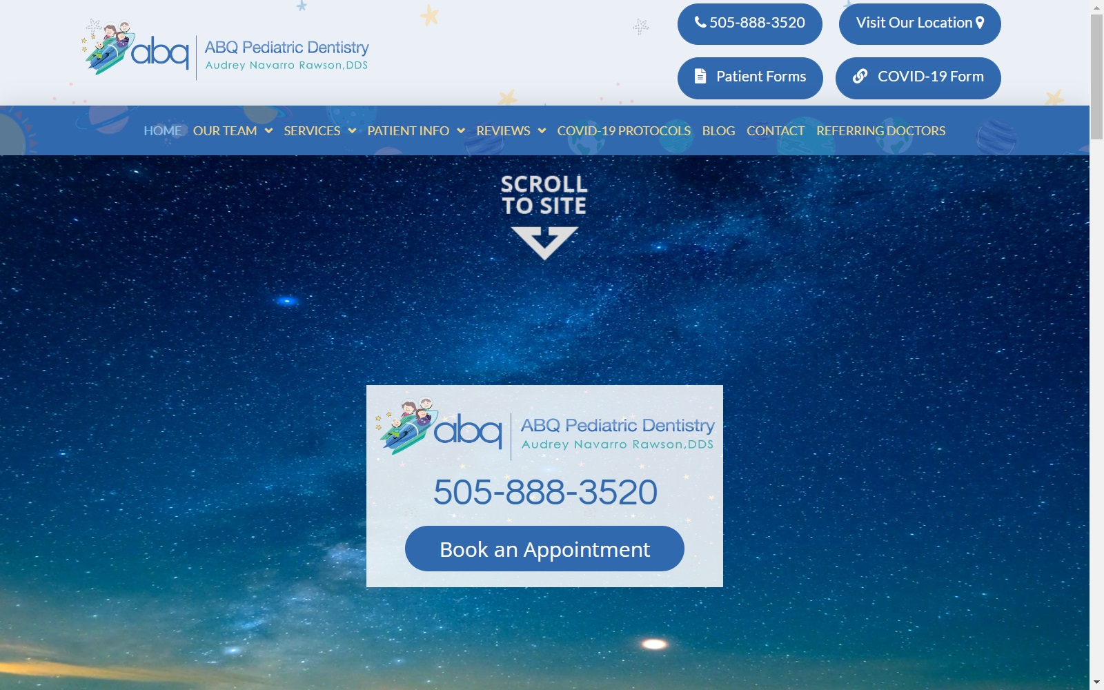 abqpediatricdentistry.com screenshot