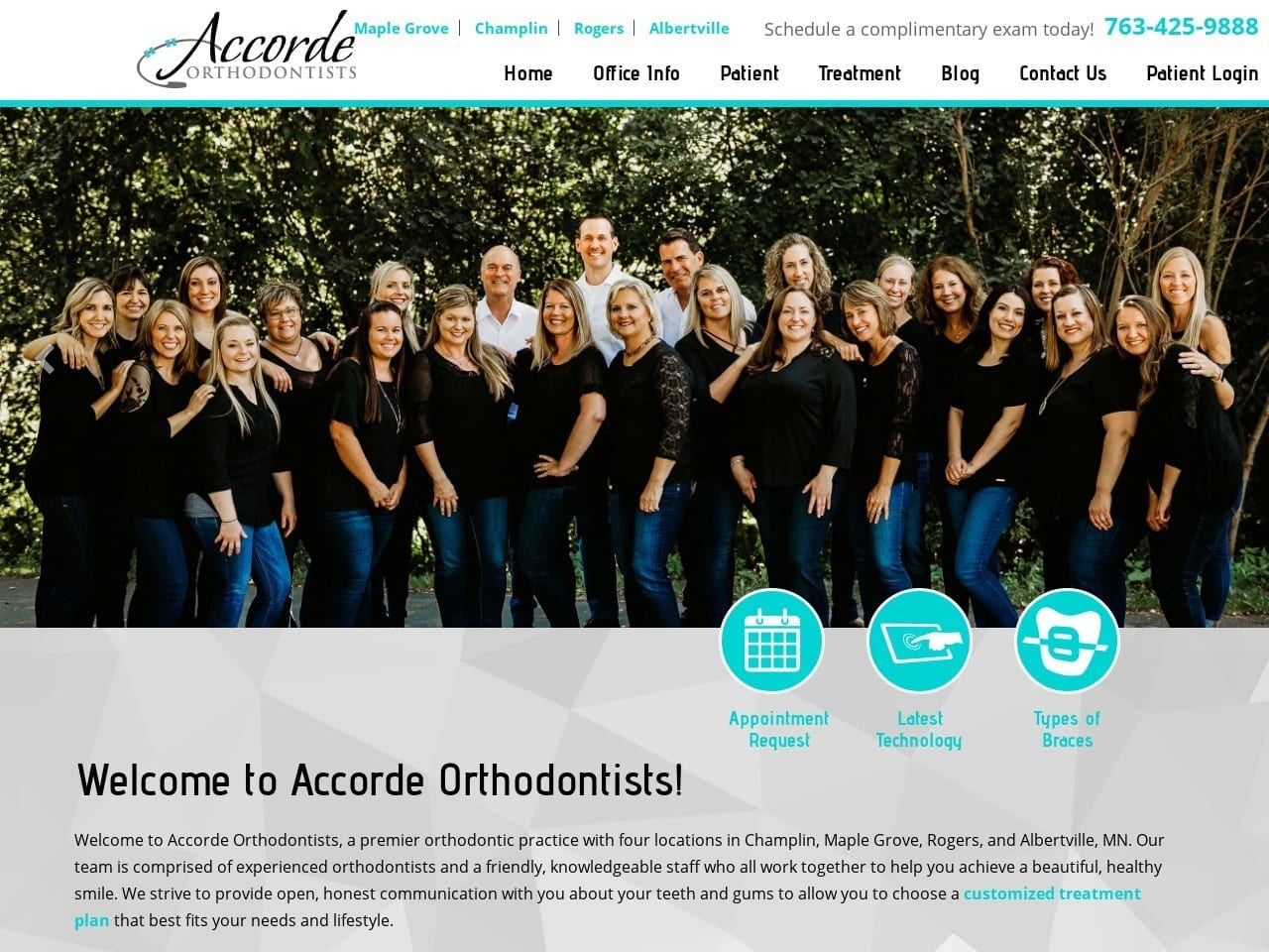 Helmich Andrew E Orthodontist Website Screenshot from accorde.com