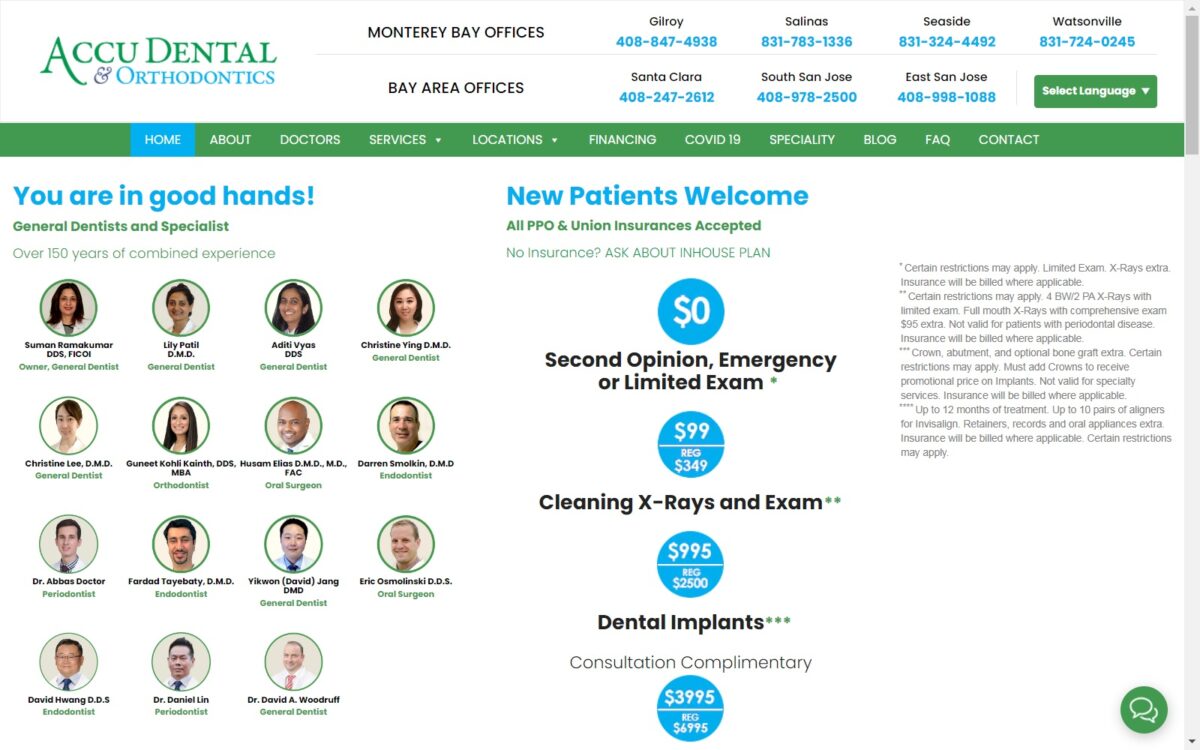 accu-dental.com screenshot