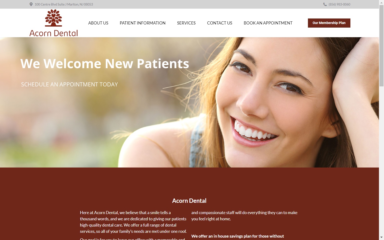 acorndental.com screenshot