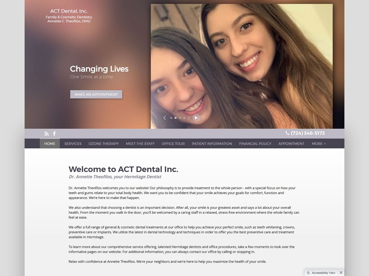 actdentalinc.com screenshot1