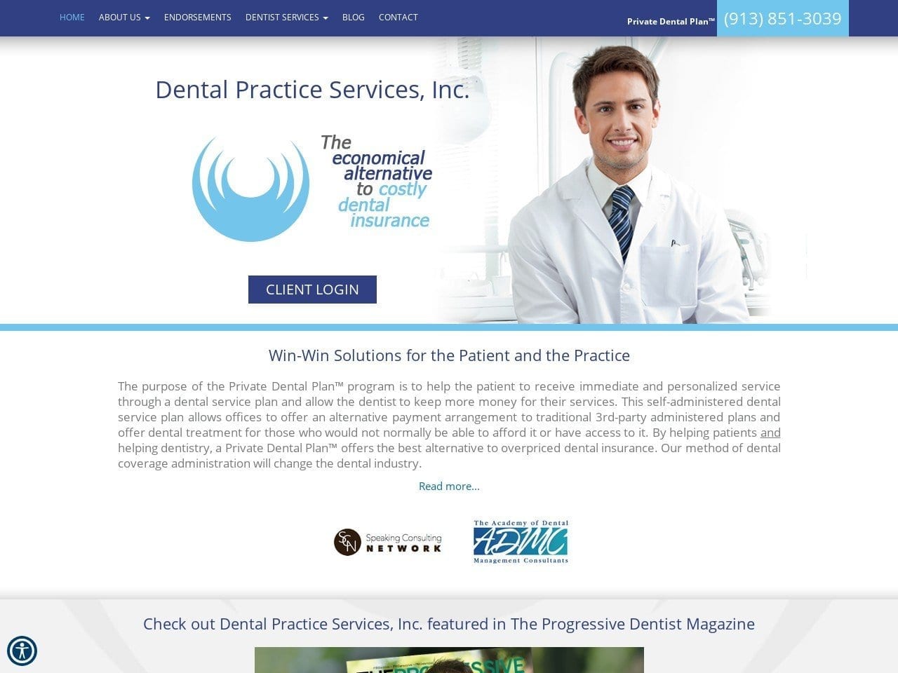 Adap Dental Plans Website Screenshot from adapdentalplans.com