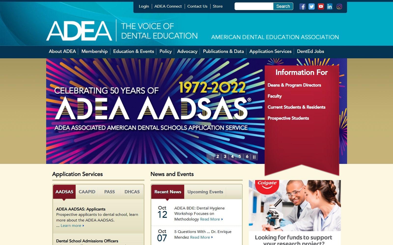adea.org screenshot