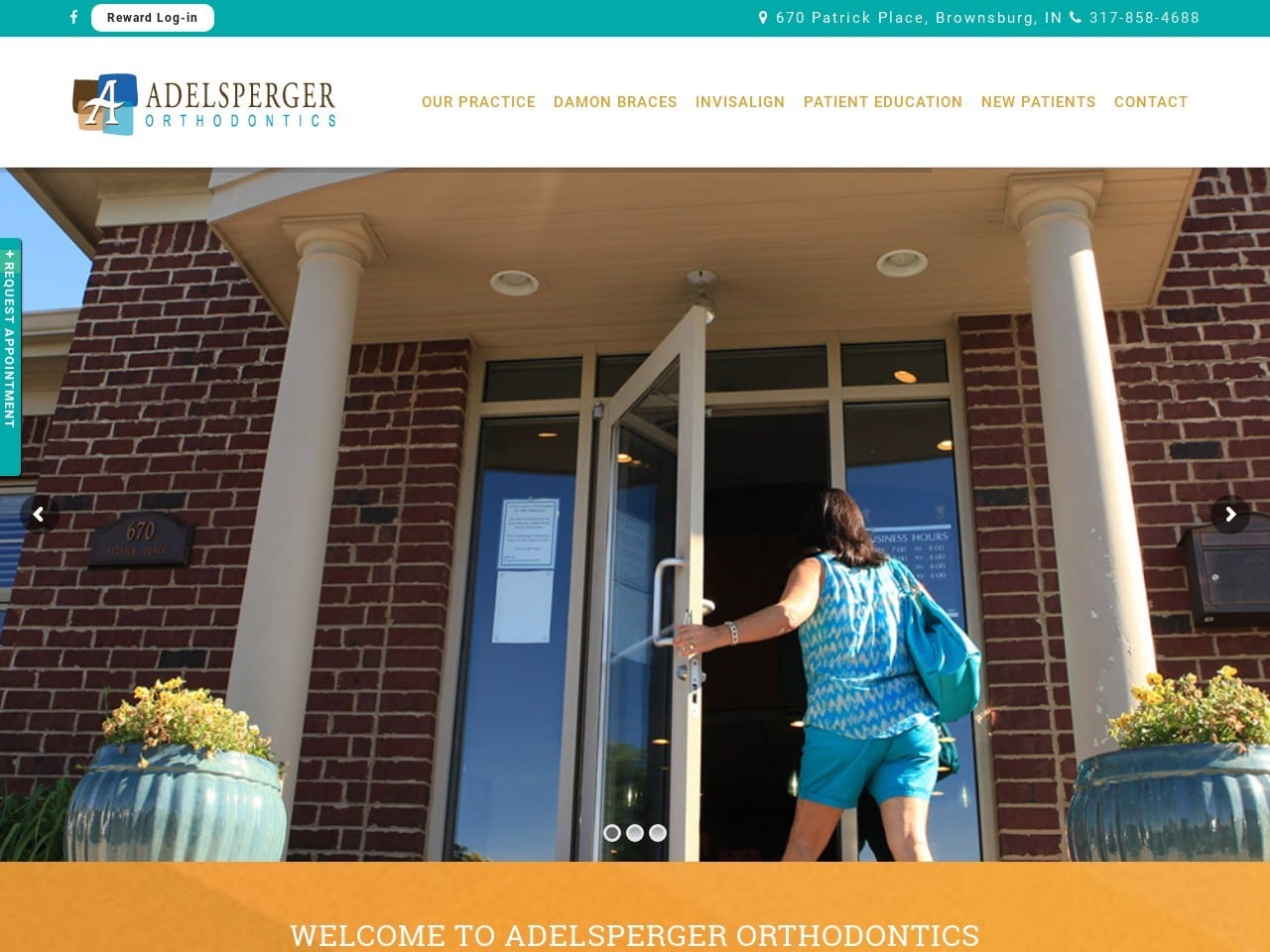 Adelsperger Orthodontics Llc Website Screenshot from adelspergerortho.com