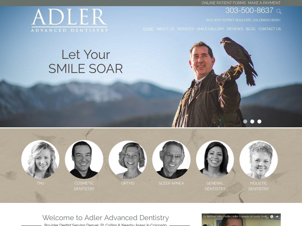 Adler Cosmetic & Family Dent Adler Michael J DDS Website Screenshot from adlerdentistry.com