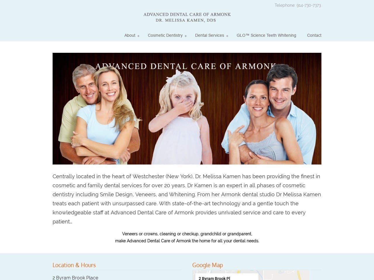 Advanced Dental Care of Armonk Website Screenshot from advanceddentalcareofarmonk.com