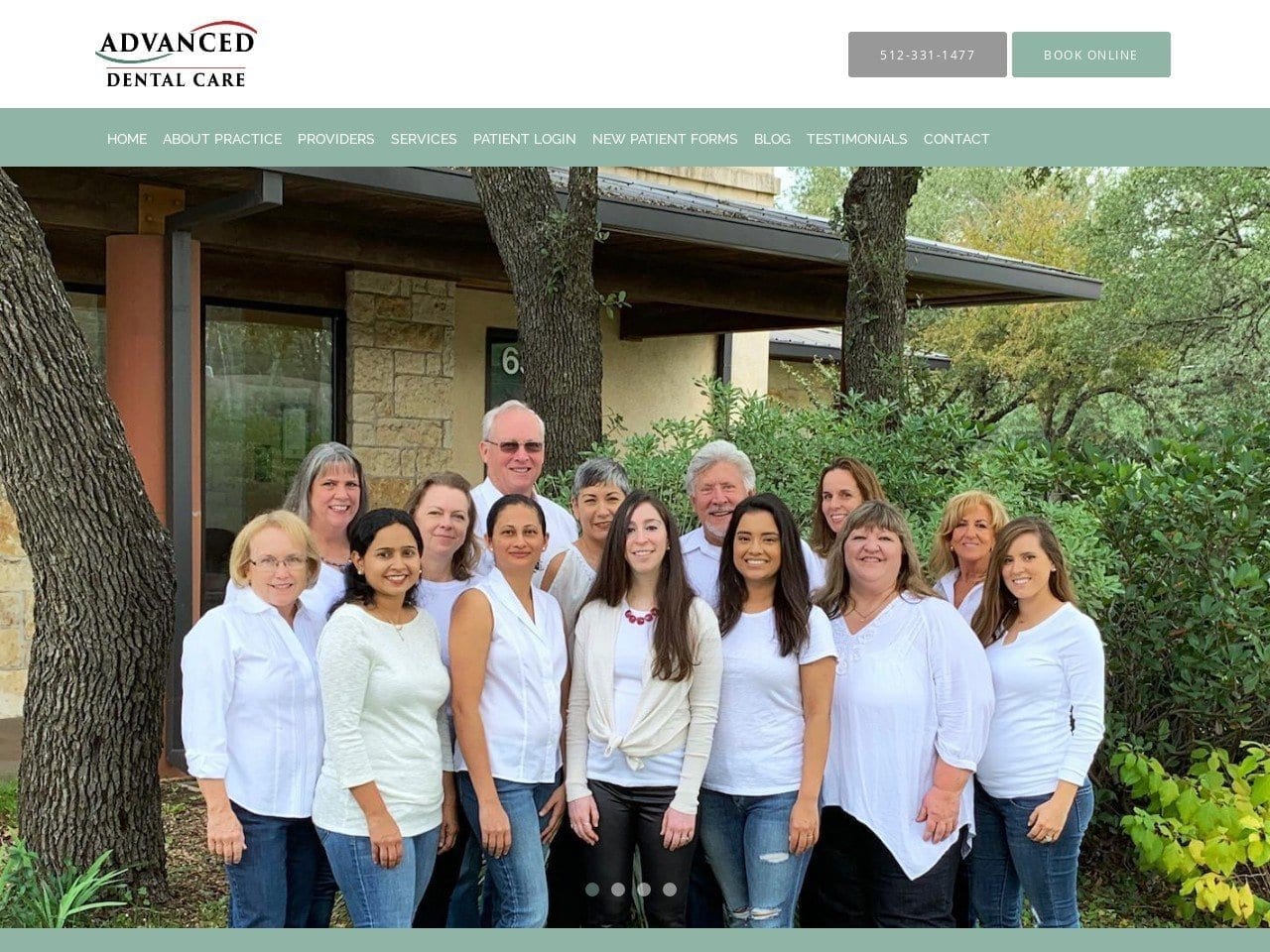 Advanced Dental Care Of Austin D Abadie Justin J D Website Screenshot from advanceddentalcareofaustin.com