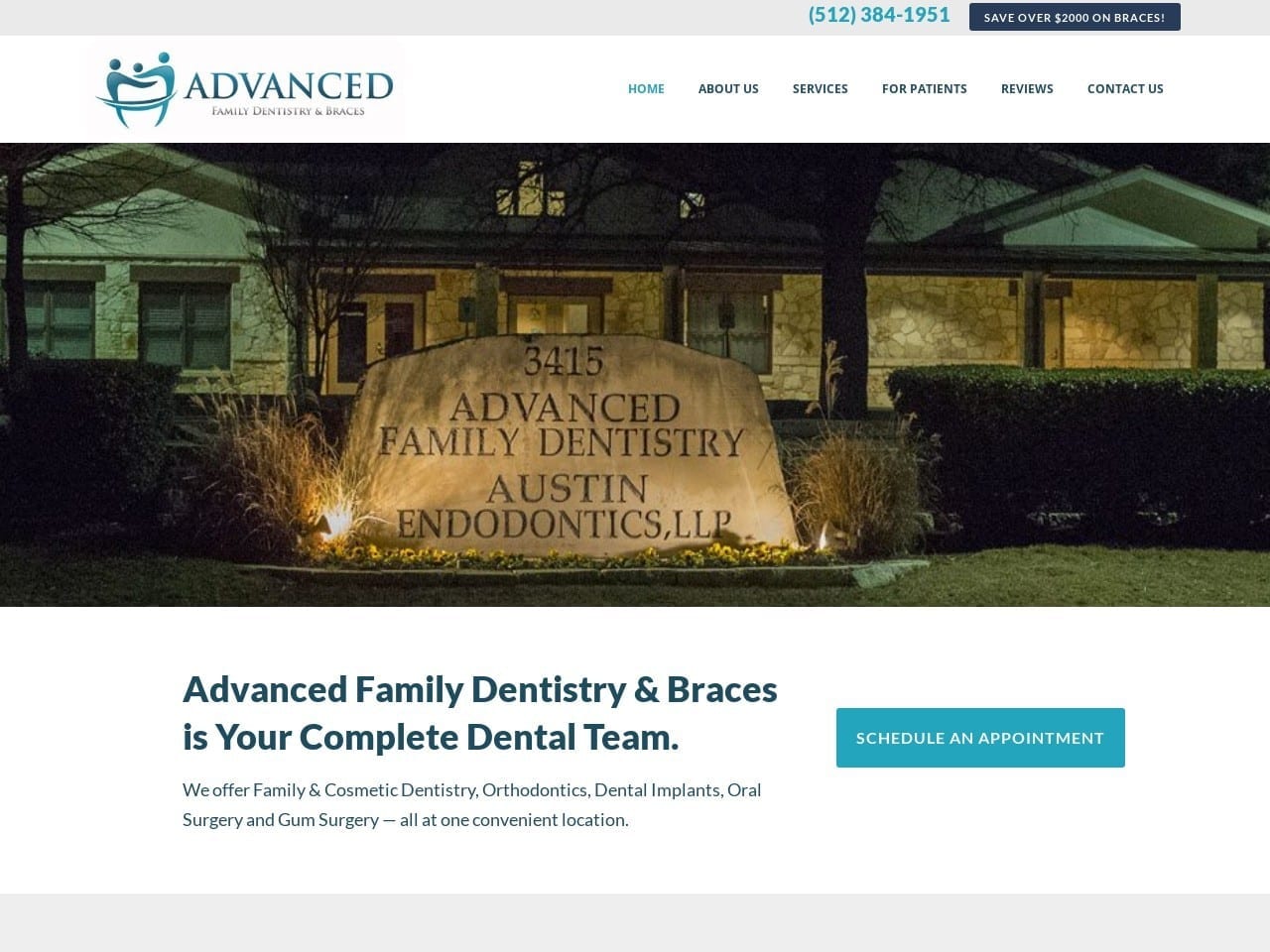 Dr. Kendal H. Shipp DDS Website Screenshot from advancedfamilydentist.com