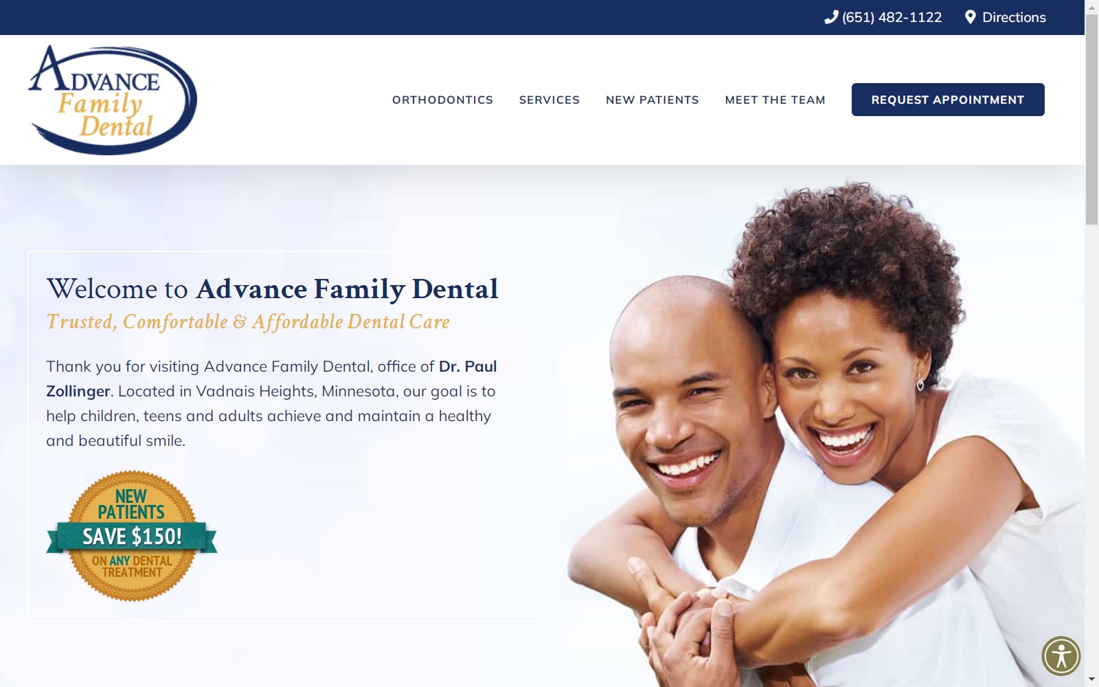 advancefamilydental.net screenshot