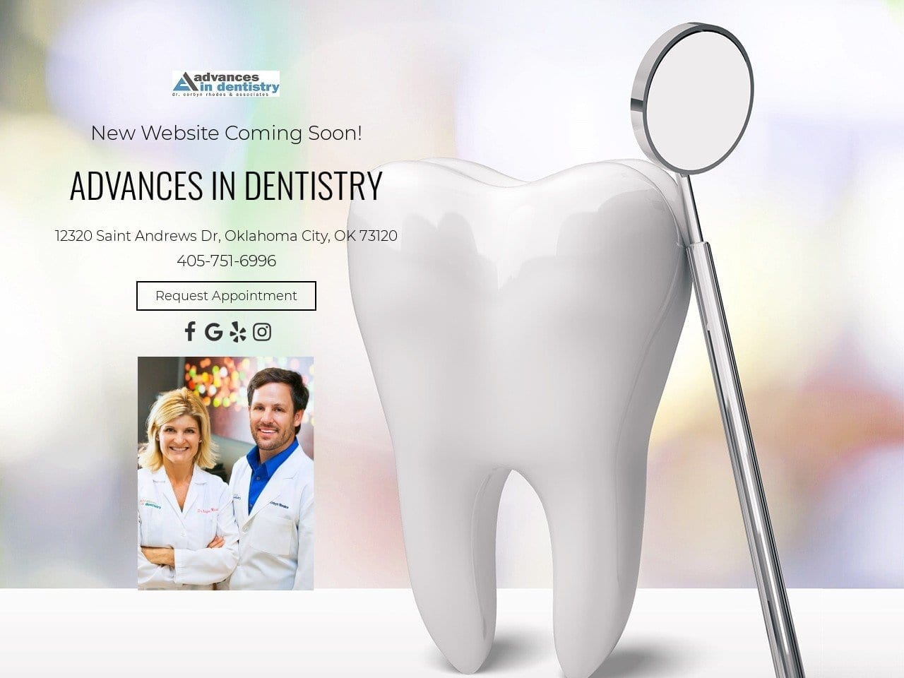 Advances In Dentist Website Screenshot from advancesindentistry.com