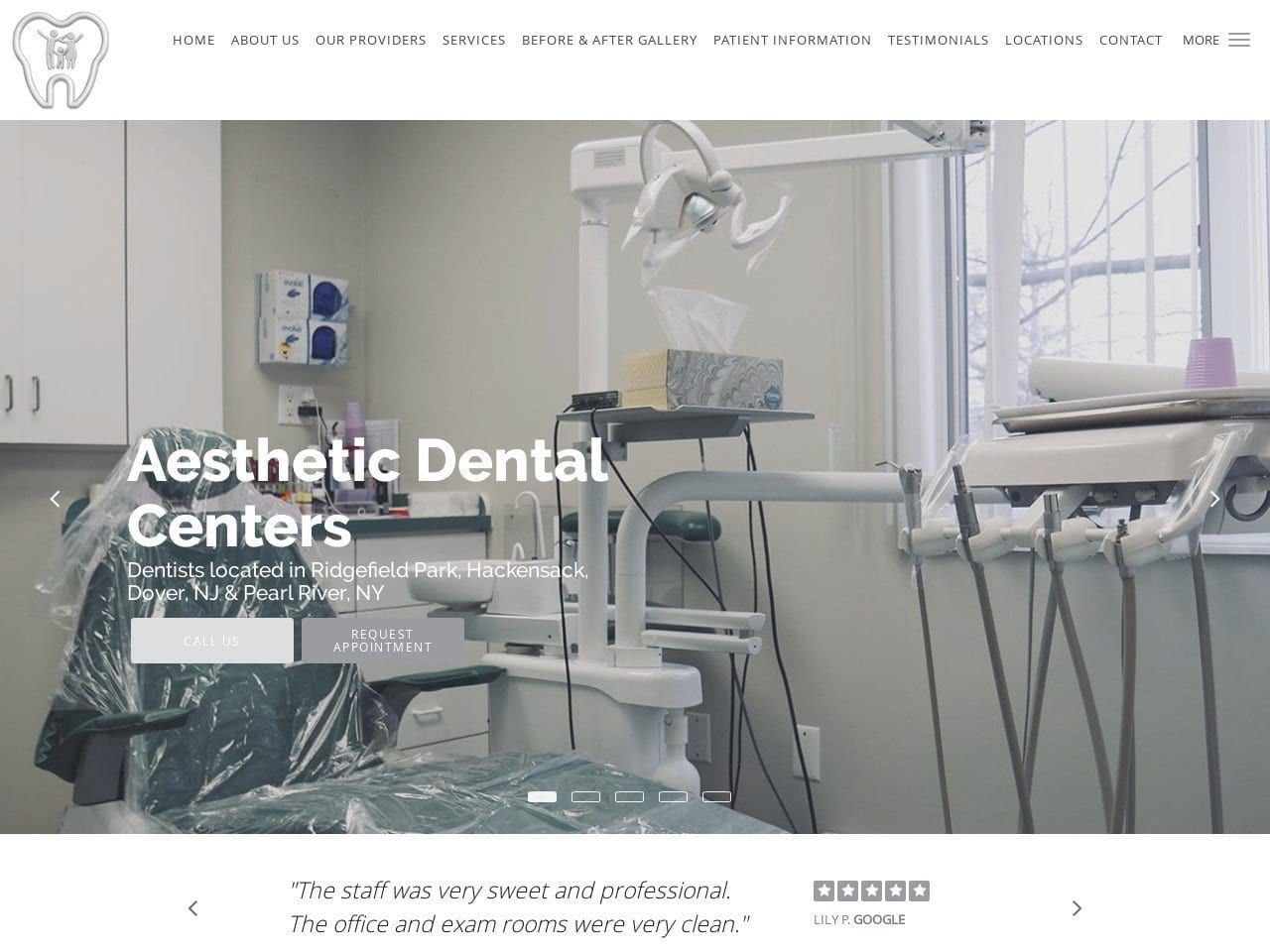 Aesthetic Dentist Website Screenshot from aestheticdentistryofrocklandcounty.com
