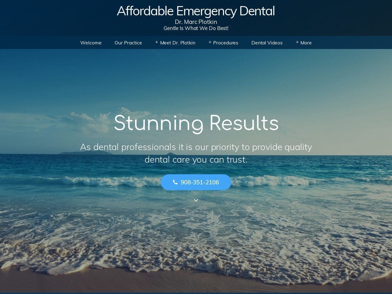 Affordable Emergency Dental Care Website Screenshot from affordableemergencydental.com