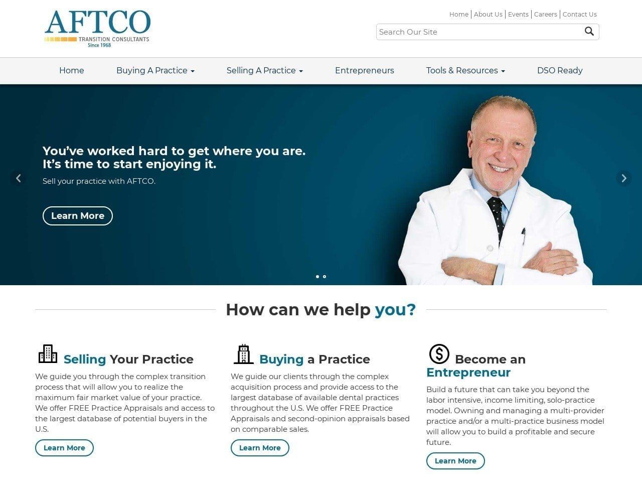 AFTCO Associates Website Screenshot from aftco.net