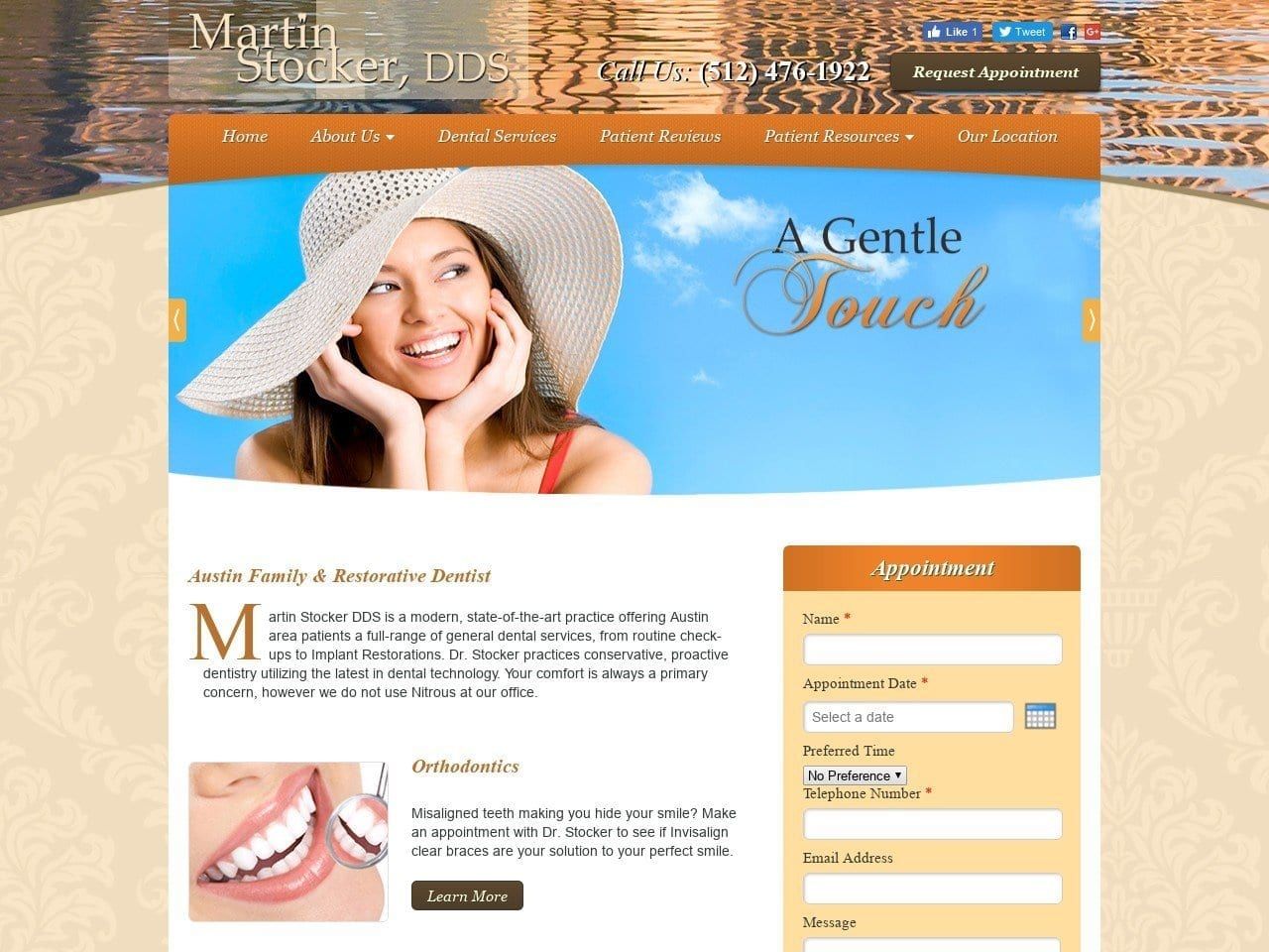 A Gentle Touch Website Screenshot from agentletouch.com